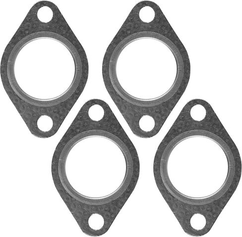 Caltric 4 Muffler Exhaust Pipe Gasket Seal Compatible with Kawasaki Mule/Trans 4010 KAF620 2009-2022 in Saudi Arabia