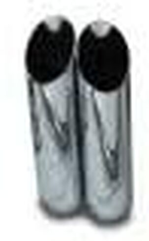 Shopline Dual 3 بوصة يناسب Ram 1500 94'-03' Flowmaster Super 44 سلسلة Slash Chrome Tip in Kuwait