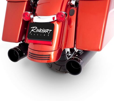 DBX40 4" Slip-On Muffler for Harley Touring (Black w/Black End Caps) in Saudi Arabia