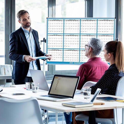 2026 Yearly Wall Calendar - Large Dry Erase Calendar for Wall, 23" x 35", January - December, 12 Months Folded Yearly Calendars 2026 in Kuwait