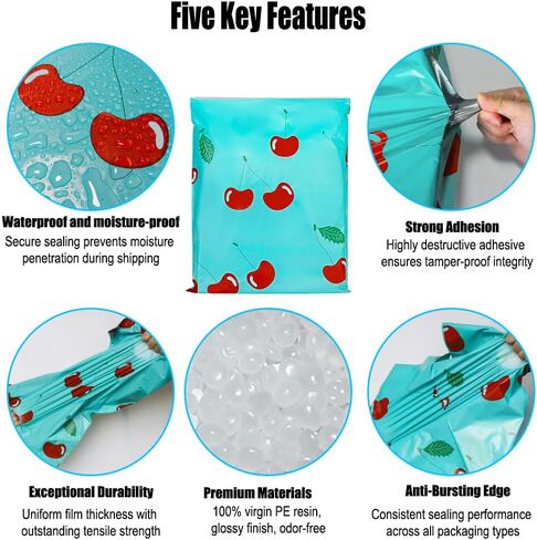 100Pcs Thickened Blue Mailer Bags Eco-friendly Delivery Bags for Shipping and Packaging Multipurpose Courier(6 in x 9 in) in Saudi Arabia