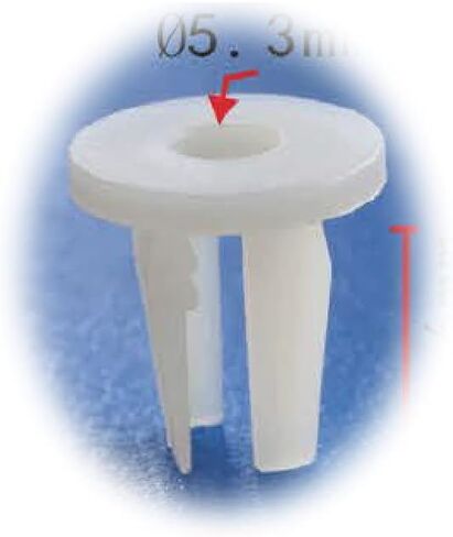 Autobahn88 Clip-Type Push-in Rivet Clip for Rear Bumper,Fender,Taillight, Compatible with Chrysler Jeep Compass Patriot 2007-On (OEM: 5160260AA) (Pack of 20) in Kuwait