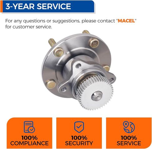 PAROD 512136 Rear Wheel Bearing Hub Assembly Fit for Chrysler Sebring 1995-2005,Dodge Avenger 1995-2000,Stratus 2001-2005, Eagle Talon 1995-1998, Mitsubishi Eclipse 1995-2004, Galant 1996-2003 in Saudi Arabia