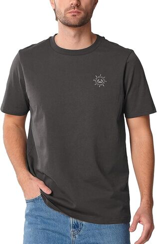 ALLZERO Men's Heavyweight Cotton Relaxed Fit Short Sleeve T-Shirt Crew Neck Vintage Graphic Tees Men in Saudi Arabia