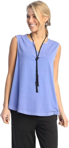 Jess & Jane Sleeveless Cotton Jersey Weekend Top - WK7 in Saudi Arabia