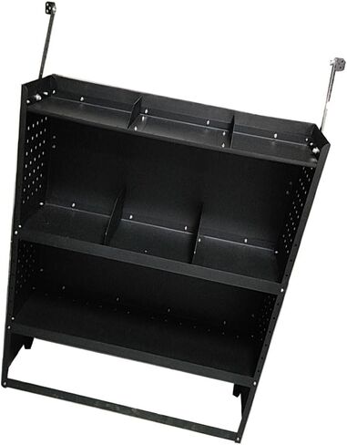 حامل شحن فولاذي أسود لـ NV200، Transit Connect 2014+، Chevy City Express، Promaster City مع خطاف، 52 بوصة عرض × 46 بوصة ارتفاع × 13 بوصة عمق in Kuwait