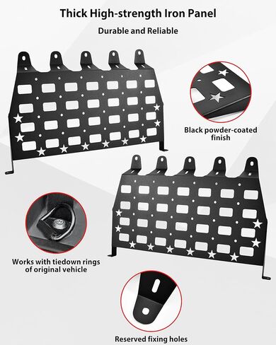 SAUTVS Cargo Bed Side Iron Molle Panels for Polaris XPEDITION ADV/ADV 5 2024+ Accessories, Rear Storage Organizer Cargo Shelf Rack Side Molle Panels(One Pair) in Saudi Arabia