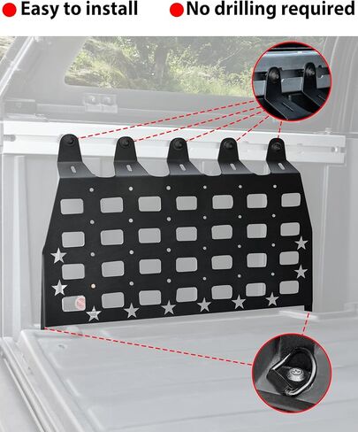 SAUTVS Cargo Bed Side Iron Molle Panels for Polaris XPEDITION ADV/ADV 5 2024+ Accessories, Rear Storage Organizer Cargo Shelf Rack Side Molle Panels(One Pair) in Saudi Arabia