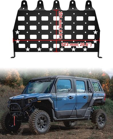 SAUTVS Cargo Bed Side Iron Molle Panels for Polaris XPEDITION ADV/ADV 5 2024+ Accessories, Rear Storage Organizer Cargo Shelf Rack Side Molle Panels(One Pair) in Saudi Arabia
