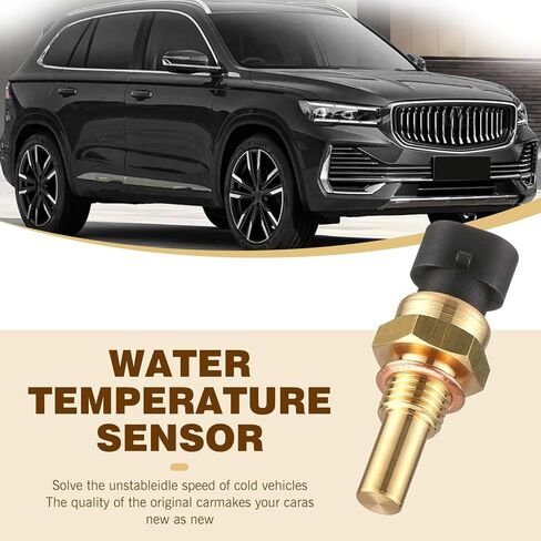 1 PC Automotive Engine Temperature Sensor, Plug and Play Temperature Sensor Parts, OE: 15369305 1341856 55199579 2112-3851010 Replacement, Compatible with Delphi Models (Gold) in Saudi Arabia