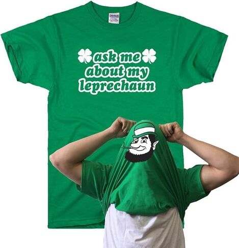 تي شيرتات DIRTYRAGZ St Patricks Day للرجال - زي الحانة الأيرلندية المضحكة بدون ياقة، تي شيرت برسومات Hillarious Saint Paddy in Kuwait