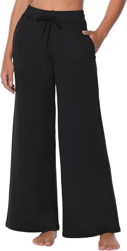 Sunzel Yoga Pants for Women Straight Wide Leg High Waisted Lounge Pants in Kuwait