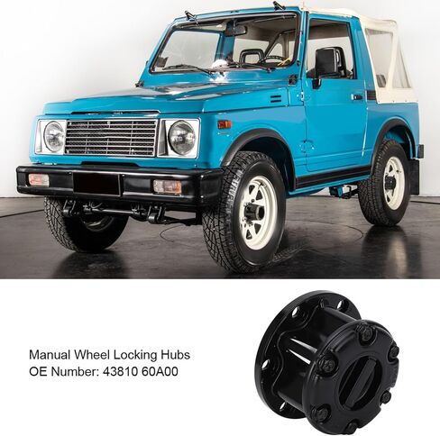 Wheel Hub Locking Assy 43810 60A00 Premium Metal Alloy, Manual Locking Hubs Replacement for SJ410 SJ413 Samurai Jimny, Vitara, Grand Vitara, X-90 in Kuwait