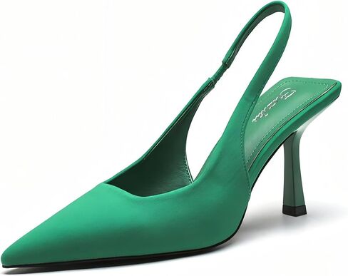 Green Emerald Slingback Pumps in Saudi Arabia