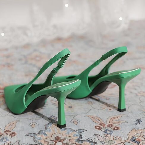 Green Emerald Slingback Pumps in Saudi Arabia