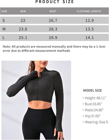 Women Long Sleeve Workout Top Seamless Athletic Shirt Slim Fit Yoga Crop Top High Stretch Gym Running Pullover(Brown S) in Saudi Arabia