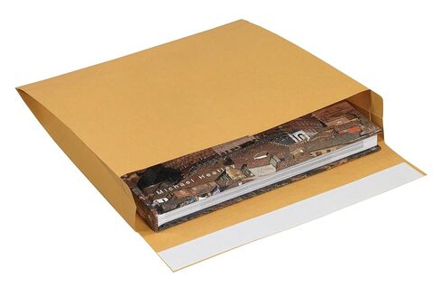 Redi-Strip Expandable Self-Seal Envelopes, 10" x 15" x 2", Kraft, Case of 100, Peel and Stick Closure, for Mailing and Shipping Important Documents or Bulky Items in Saudi Arabia