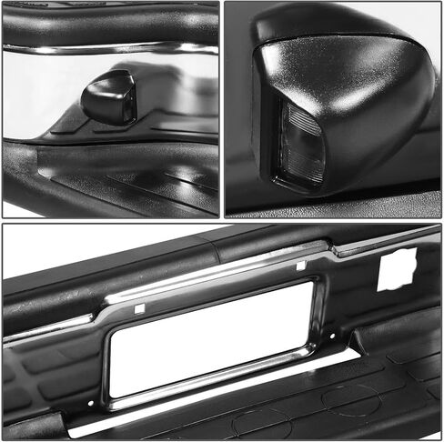 Chrome Rear Step Bumper with Side Pads Fit For 1999 2000 2001 2002 2003 2004 2005 2006 Chevy Silverado GMC Sierra 1500 Fleetside in Kuwait