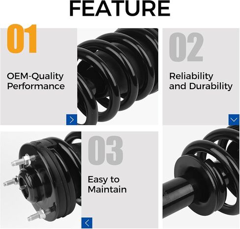 PAROD 139105 Front Shock absorber struts Fit for 2007 2008 2009 2010 2011 2012 2013 Chevy Silverado 1500, GMC Sierra 1500 in Saudi Arabia