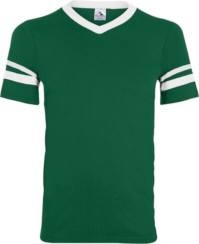 قميص رجالي من Augusta Sportswear بأكمام مخططة، أرجواني/ذهبي/أبيض، X-Large in Saudi Arabia
