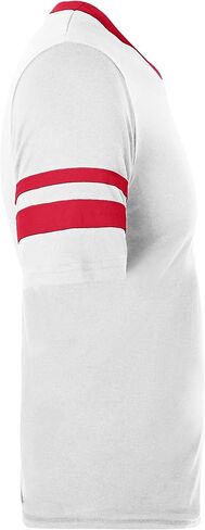 قميص رجالي من Augusta Sportswear بأكمام مخططة، أرجواني/ذهبي/أبيض، X-Large in Saudi Arabia