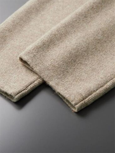 Men's Cashmere Straight Leg Pants Winter Casual Knitted Thick Soft Warm Pants in Saudi Arabia