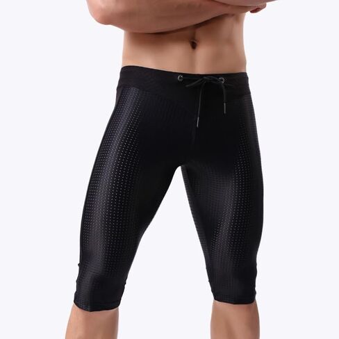 Men's Breathable Mesh Workout Shorts, Athletic Knee-Length Gym Pants with Adjustable Waist Drawstring for Fitness and Sports in Saudi Arabia