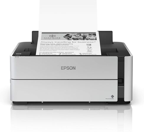 طابعة Epson EcoTank ET-M2170 اللاسلكية أحادية اللون Supertank الكل في واحد مع شبكة إيثرنت بالإضافة إلى عامين من الحبر غير المحدود*، أبيض in Kuwait