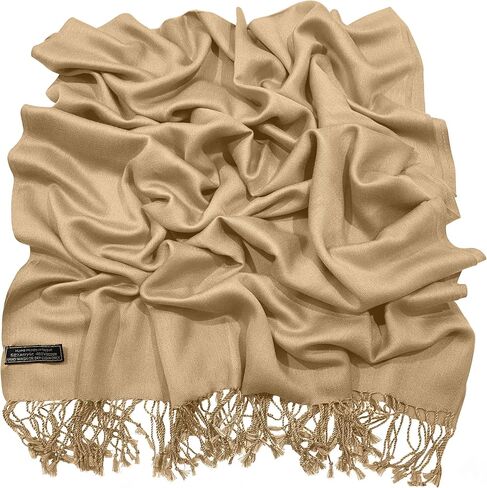 CJ Apparel Solid Color Tassels Design Nepalese Shawl Scarf Wrap Stole Throw Head Wrap Pashmina New in Saudi Arabia