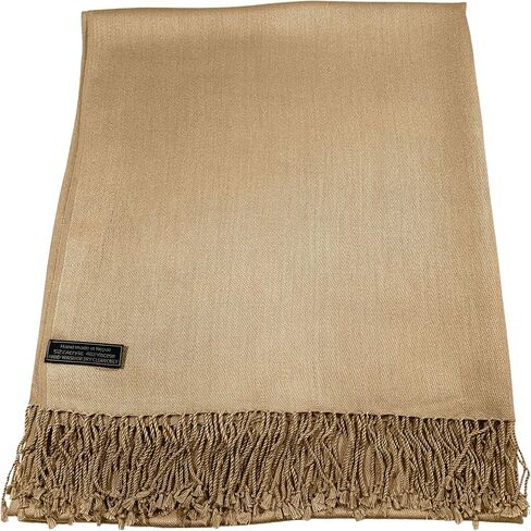 CJ Apparel Solid Color Tassels Design Nepalese Shawl Scarf Wrap Stole Throw Head Wrap Pashmina New in Saudi Arabia