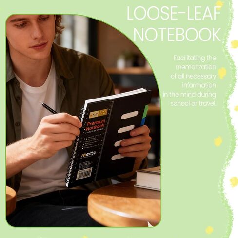A5 Spiral Classification Notebook, Multi-Subject Dividers Notebook for Work, Large Notebooks for Note taking, Lined Journal in Saudi Arabia