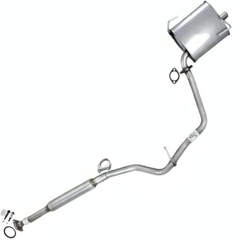 Northeastern Exhaust | Stainless Steel - Exhaust Muffler and Resonator Pipe Assembly Compatible for Subaru Impreza 2012-2016 2.0L SEDAN - Includes Clamp, Gaskets, and Bolts Spring in Saudi Arabia