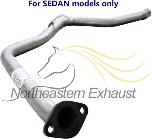 Northeastern Exhaust | Stainless Steel - Exhaust Muffler and Resonator Pipe Assembly Compatible for Subaru Impreza 2012-2016 2.0L SEDAN - Includes Clamp, Gaskets, and Bolts Spring in Saudi Arabia