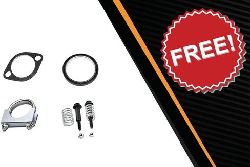Northeastern Exhaust | Stainless Steel - Exhaust Muffler and Resonator Pipe Assembly Compatible for Subaru Impreza 2012-2016 2.0L SEDAN - Includes Clamp, Gaskets, and Bolts Spring in Saudi Arabia