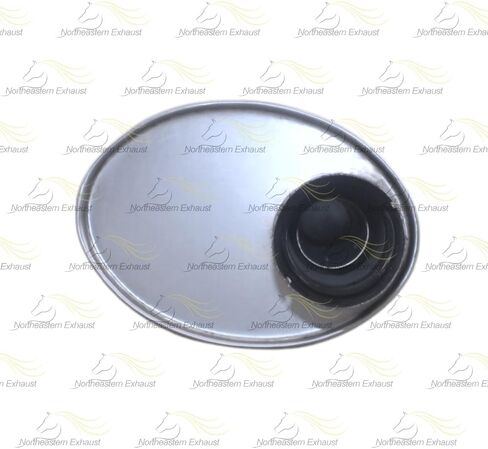 Exhaust Muffler Compatible for 2015-2019 Ford Transit-350 HD 3.7L | Stainless Steel | Northeastern Exhaust | Free Clamps Included | Automotive Replacement Part | Direct-Fit in Saudi Arabia