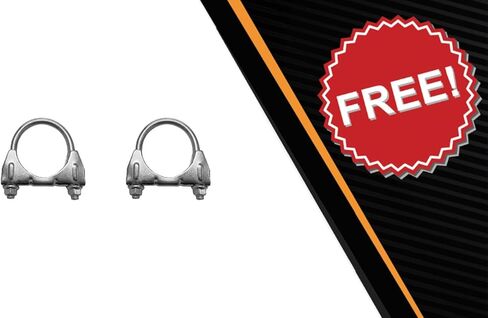 Exhaust Muffler Compatible for 2015-2019 Ford Transit-350 HD 3.7L | Stainless Steel | Northeastern Exhaust | Free Clamps Included | Automotive Replacement Part | Direct-Fit in Saudi Arabia