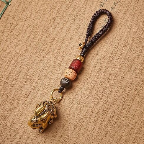 Keychain feng shui Amulet of Wealth and Good Fortune Endowment talisman Luck charms good luck charms car keychain keychain charms keychain accessories keychain get well soon in Kuwait
