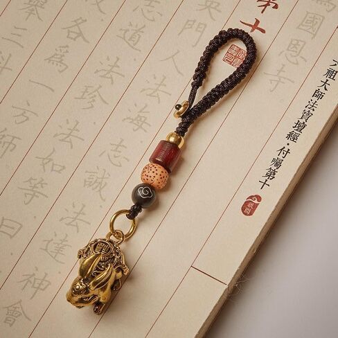 Keychain feng shui Amulet of Wealth and Good Fortune Endowment talisman Luck charms good luck charms car keychain keychain charms keychain accessories keychain get well soon in Kuwait