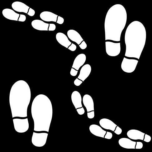 25 Pairs 50 Prints Leprechaun Footprint Floor Decals Stickers St Patricks Day Decorations for Floor Sign Guide Directions Feet Distance Wall Decals Party Decor in Kuwait