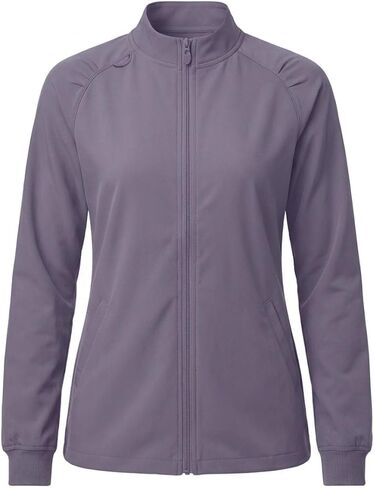 سترة راجلان للإحماء للسيدات من Natural Outfits بسحاب أمامي - تمتد في 4 اتجاهات، ماصة للرطوبة، سترة فرك طبية عصرية in Saudi Arabia