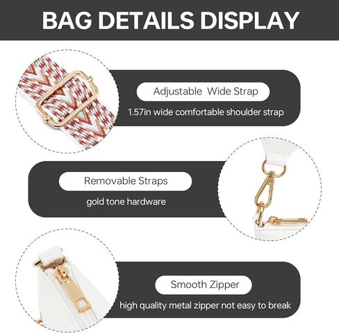 GEMIU Crossbody Bags for Women Vegan Leather Shoulder Bag with Multi Pocket, Adjustable Strap Purses in Kuwait