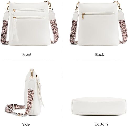 GEMIU Crossbody Bags for Women Vegan Leather Shoulder Bag with Multi Pocket, Adjustable Strap Purses in Kuwait