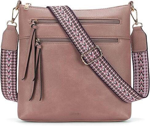 GEMIU Crossbody Bags for Women Vegan Leather Shoulder Bag with Multi Pocket, Adjustable Strap Purses in Kuwait