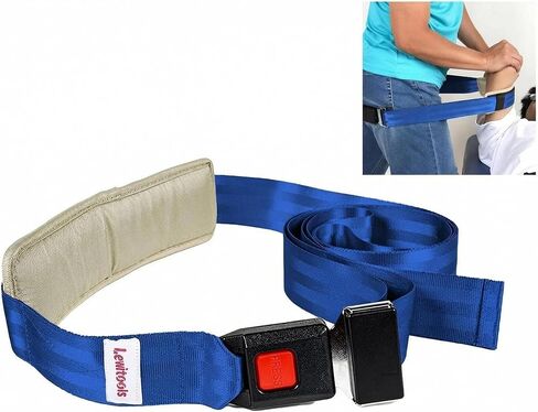 حزام تعبئة الأطراف - حزام متعدد الاستخدامات للعلاج الطبيعي وإعادة التأهيل والتمدد وإطلاق المفاصل (أزرق) in Kuwait