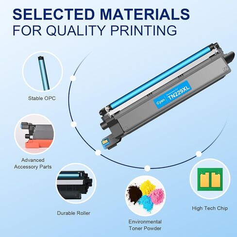 TEINO Compatible TN229XL Toner Cartridges Replacement for Brother TN229XL TN229 TN 229XL TN-229XL to use with MFC-L3720CDW MFC-L3780CDW HL-L3220CDW HL-L3280CDW HL-L3300CDW L3295CDW Printer (5 Pack) in Kuwait