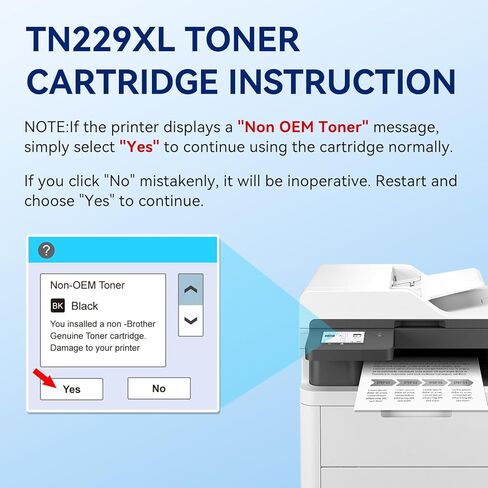TEINO Compatible TN229XL Toner Cartridges Replacement for Brother TN229XL TN229 TN 229XL TN-229XL to use with MFC-L3720CDW MFC-L3780CDW HL-L3220CDW HL-L3280CDW HL-L3300CDW L3295CDW Printer (5 Pack) in Kuwait