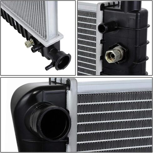 مشعاع CU434 متوافق مع 1988-1995 Chevy GMC C/K 1500 2500 3500 Suburban 4.3L 5.0L 5.7L AT مصنع استبدال مشعاع التبريد الأساسي من الألومنيوم 52450651 52450652 CU434 8010434 434 1353 1352 in Saudi Arabia