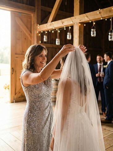 Women's Sparkly Sequin Mother of The Bride Dresses A line Empire Waist Wedding Guest Dress with Beads in Saudi Arabia