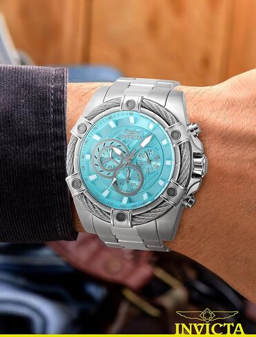Invicta Bolt Men 52mm Stainless Steel Steel Light Blue dial VD54 Quartz in Saudi Arabia
