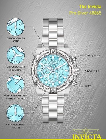 Invicta Bolt Men 52mm Stainless Steel Steel Light Blue dial VD54 Quartz in Saudi Arabia